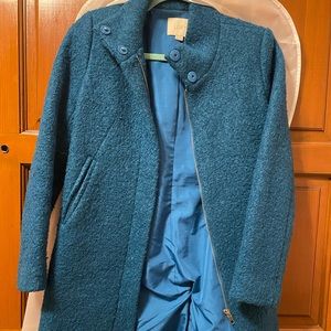 Ann Taylor LOFT Wool blue peacoat